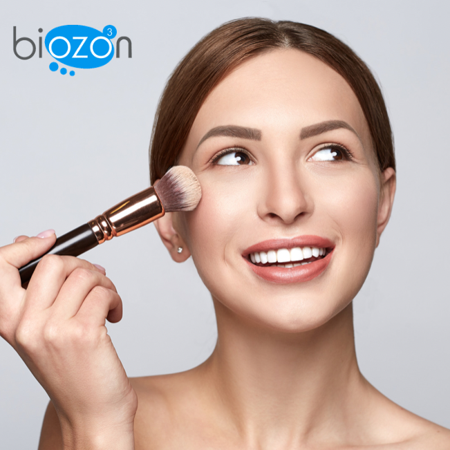 Desinfeccion con ozono de brochas de maquillaje